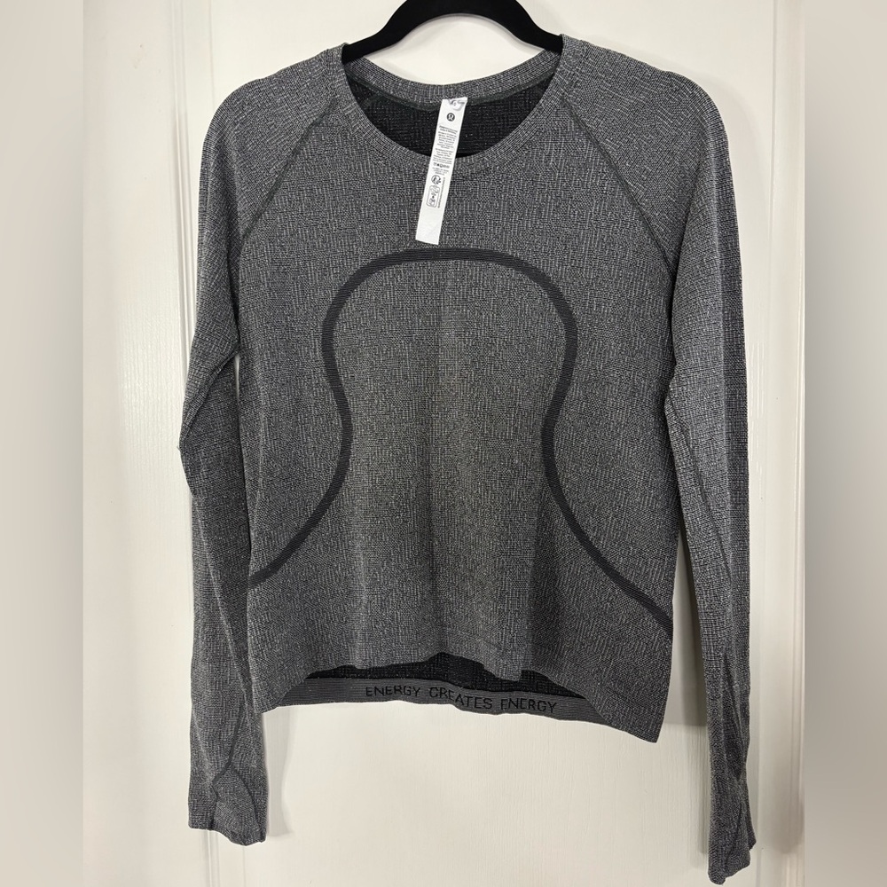 lululemon athletica Charcoal Long Sleeve Top